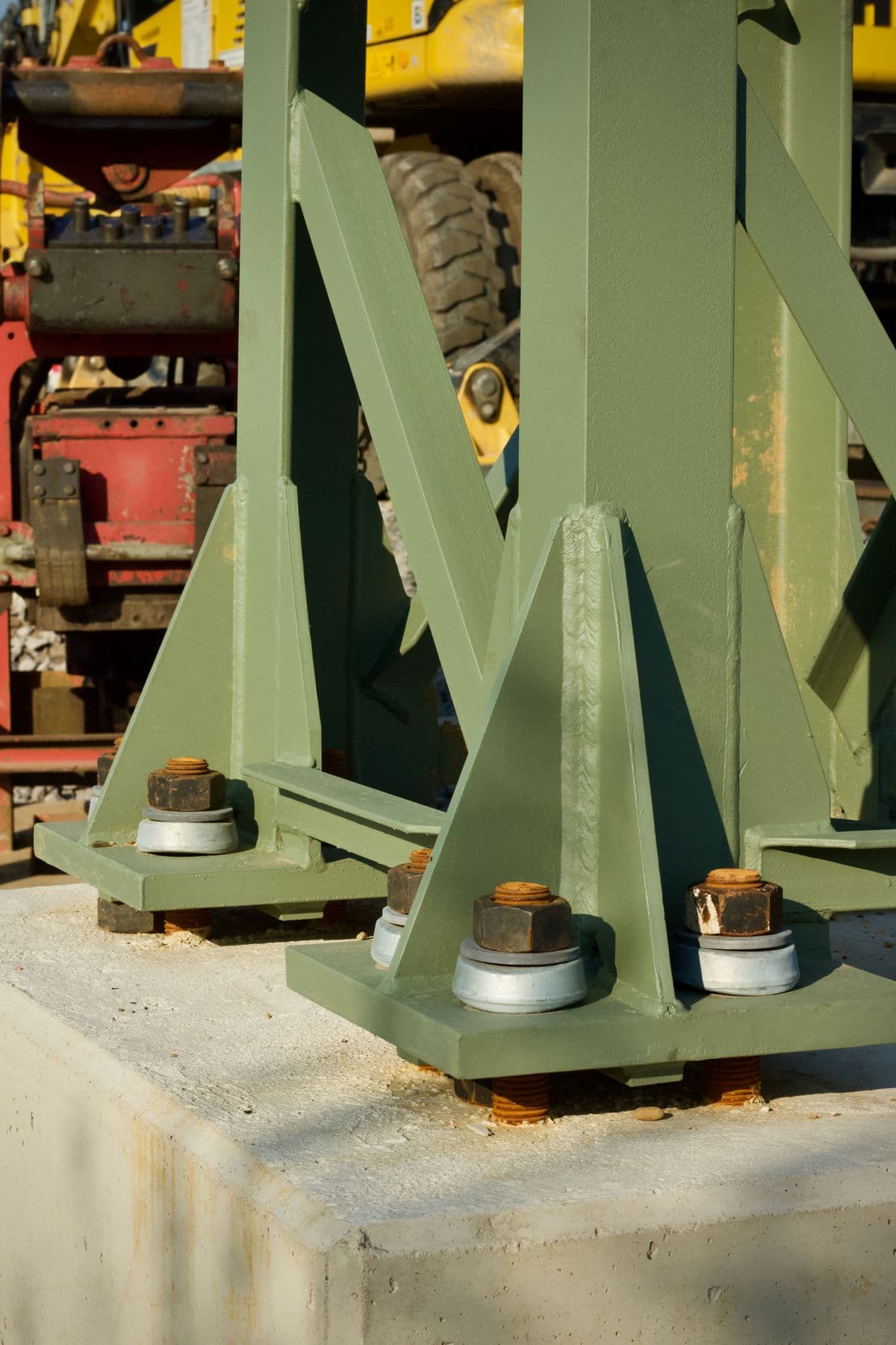 Detail van een constructieve staalverbinding